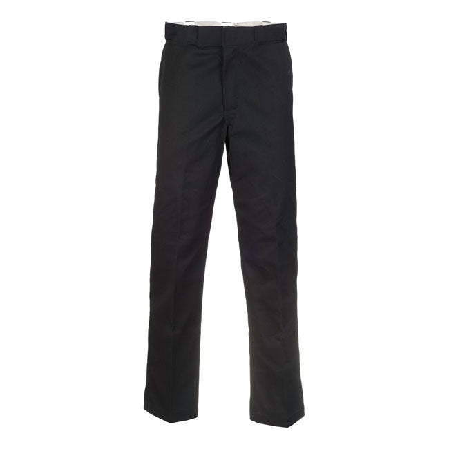 The Dickies 874 work pants is one of the core pieces at Dickies; made of their signature midweight twill now produced of consciously sourced recycled fibres. The iconic straight leg twill chino with signature regular fit; designed to be durable and comfortable; offered in a wide range of fade resistant colors. The recycled poly-cotton blend; 65% polyester 35% cotton; makes these a timeless work inspired pants that's built to last.