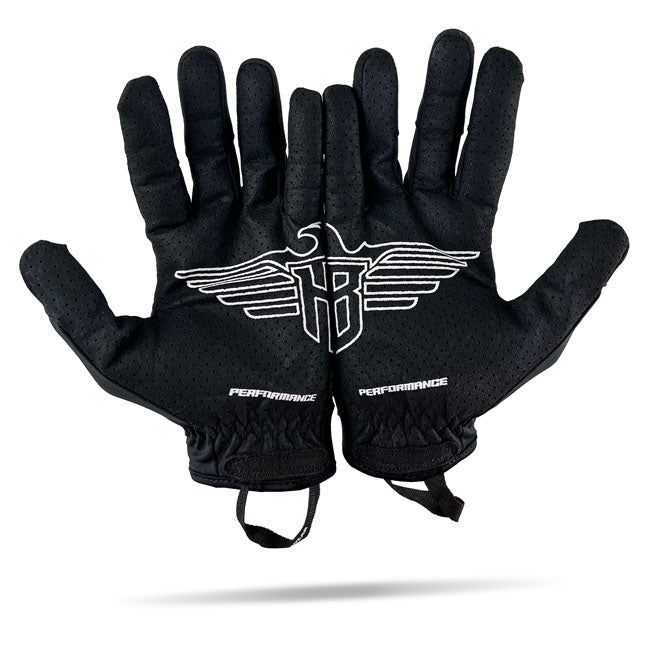 HeinzBikes Pattern Handschoenen Zwart Voor Motorrijden