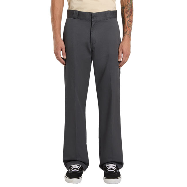 Dickies 247 Regular Werkbroek Met Rechte Pijp Van Twill Katoen Charcoal Grijs Met Enzyme Was Voor Zacht Gevoel