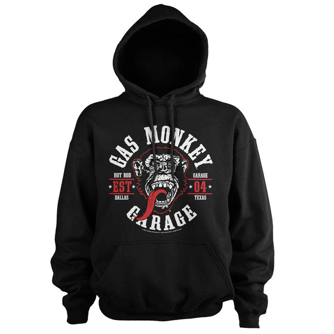 Gas Monkey Garage! Choose your favorite t-shirt; hoodie; tanktop; long sleeve or cap from the legendary Dallas-based garage founded by Richard Rawlings and made famous by their tv show. Blending craftsmanship; rock 'n' roll energy; and Texas grit; Gas Monkey Garage has become a symbol of automotive passion and bold designs. Also their apparel have bold designs; every piece; from rugged t-shirts to stylish hoodies are made from 100% cotton have a nice print on the back or front. Wear the legend. Embrace the 