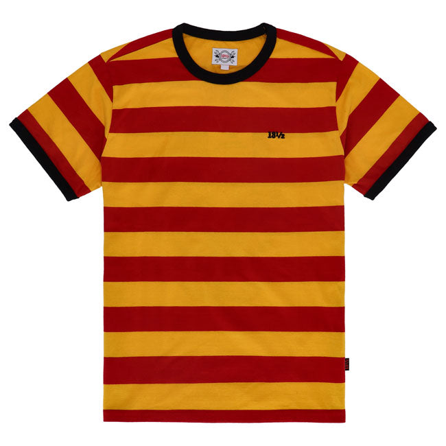 The 13 1/2 `Ride Like the Wind!' t-shirt and long sleeve are crafted from yarn-dyed 100% thick cotton for a premium feel. Designed in a regular fit; it features the 13 1/2 logo embroidered on the left chest and a bold print on the back. Now; get your motor running and ride like the wind!