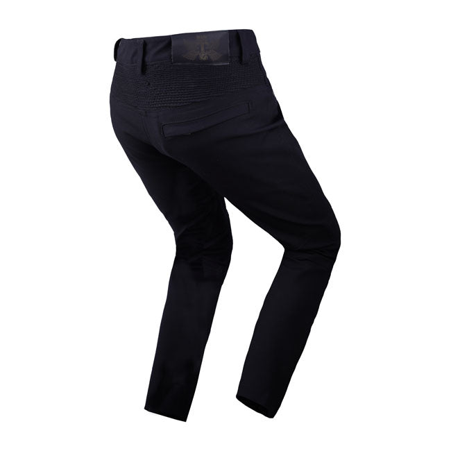 Ladies! Pay attention! This is the High Straight jeans of By City; CE approved for riding CE EN17092-3:2020 level AA. Features stretching on knees and waist; adjustable ankles by zipper; three outside pockets; mesh lining for ventilation and detacheble "Flexishock" knee and hip protections. Fashion and safety in one jeans.