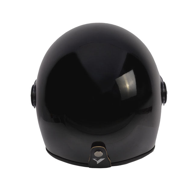 By City The City Jethelm Zwart Glans Fiberglas Shell Met Zonvizier ECE R22.06 Verwijderbaar Interieur