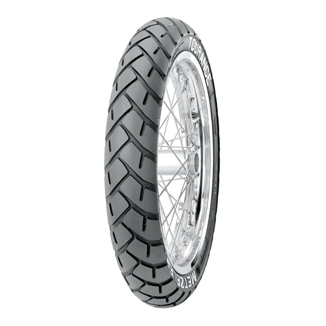 Street & light off-road tire for all road bikes.  - 19 inch.  - Front.  - TL.