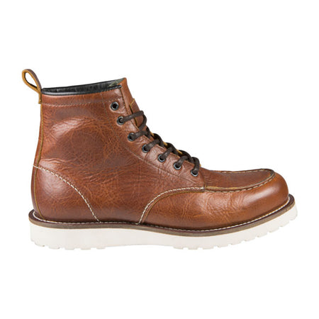 Full XTM fiber lining; Upper: 100% vintage leather; water repellent & breathable; Sole: 100% rubber; 3 point protection (ankle; heel & toe); waterstop leash