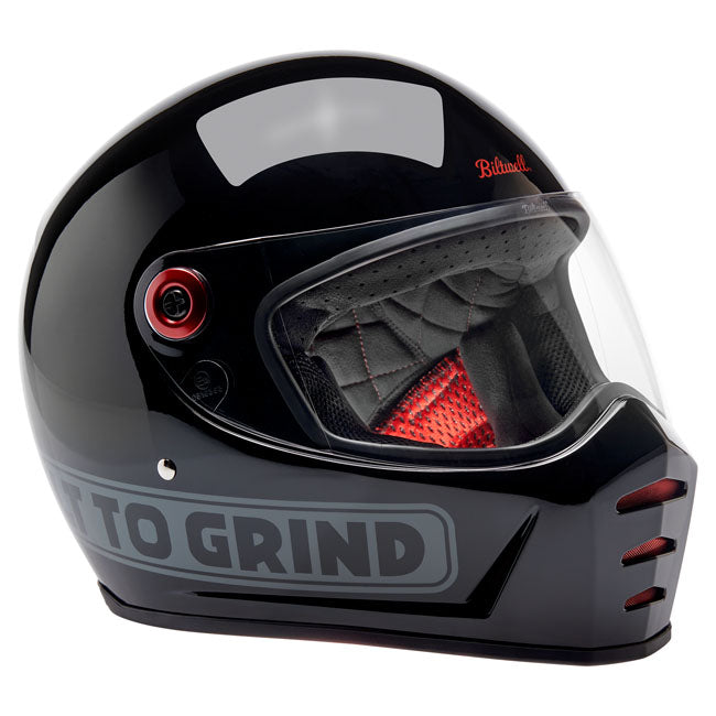 Progressively styled and rigorously tested; the Biltwell Lane Splitter; ECE 06 and DOT approved; helmet is a top choice for riders who demand comfort and high performance. The aggressive looking lines of this helmet truly set it apart in the retro-styled helmet market. Features include a rugged ABS outer shell with hand-painted finish; ventilated and shock-absorbing EPS safety liner with gorgeous hand-stitched interior padding; removable cheek pads; clear anti-fog and anti-scratch CE-certified shield. Also 