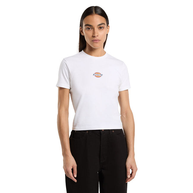 Dickies Maple Valley Dames T Shirt Wit Regular Fit Stretchkatoen 95 Procent Katoen 5 Procent Elastaan