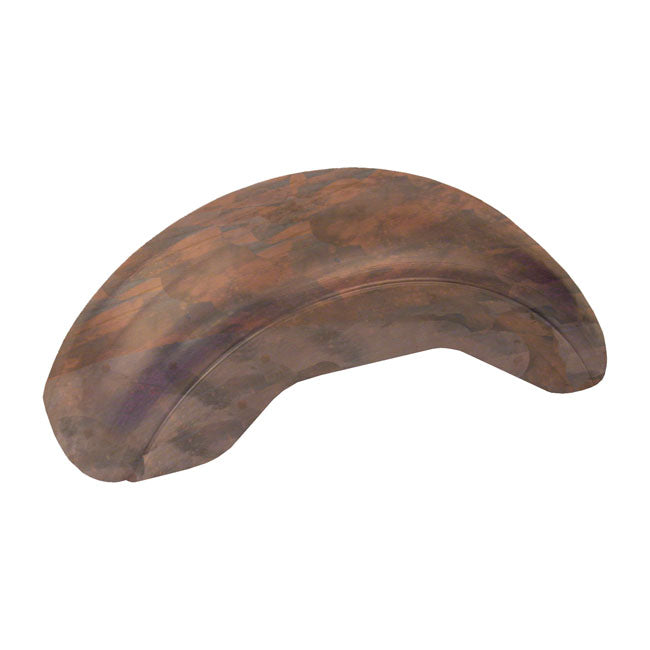 The raw material from which this fender was cut has a 39cm radius (78cm diameter). Check the tire radius of your specific tire for a fitment pre-check; allowing a no worries build. This fender is designed for use with 14" to 18" diameter tires; allowing 5-8cm for suspension travel. A special heat process is applied to each and every BK fender; after the welding process; to eliminate deformation and stress within the metal itself. Stress-free material will help avoid cracking or breaking when exposed to vibr