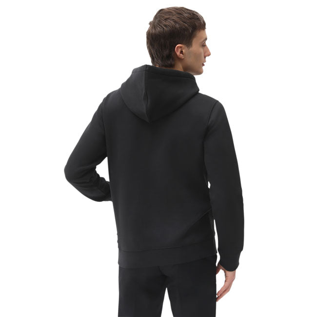 The Dickies Oakport hoodie is a regular fit hoodie featuring the iconic Dickies woven label on the chest; front pouch pocket; flat locked seams and a cotton drawstring hood. Made with poly-cotton brushed fleece for its durable; wrinkle and shrink resistant properties. A staple piece made for comfort and durability. Brushed fleece 60% BCI cotton / 40% polyester 350 GSM