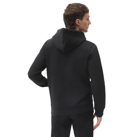 The Dickies Oakport hoodie is a regular fit hoodie featuring the iconic Dickies woven label on the chest; front pouch pocket; flat locked seams and a cotton drawstring hood. Made with poly-cotton brushed fleece for its durable; wrinkle and shrink resistant properties. A staple piece made for comfort and durability. Brushed fleece 60% BCI cotton / 40% polyester 350 GSM