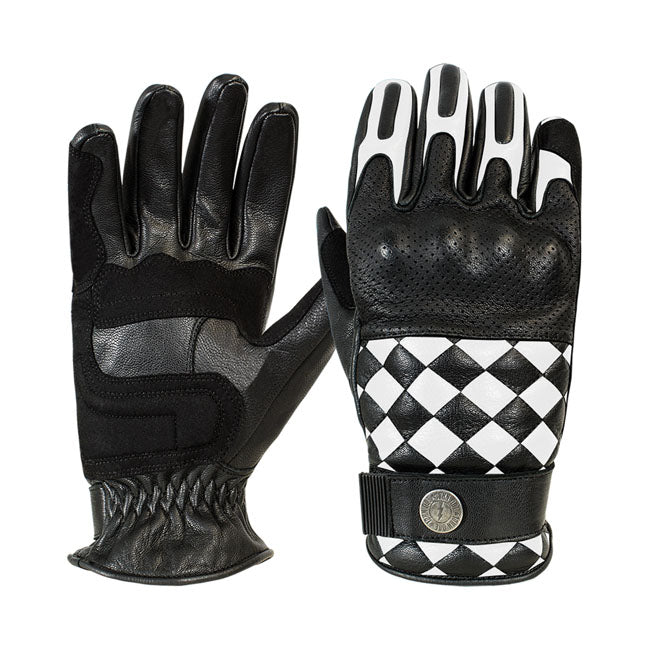 The John Doe Tracker is not only an extremely solid motorcycle glove; but the intricate details such as a touchscreen compatibility and wrist protectors make it extremely elegant. The cowhide leather is reinforced where you'd need it; and perforated where you'd want it. The pre-curved fingers give you a secure grip on the handlebars on longer journeys; and the velcro strip on the wrist allows you to adjust the Tracker to an exact fit. CE certification: EN 13594:2015 Full grain cowhide leather Adjustable 
