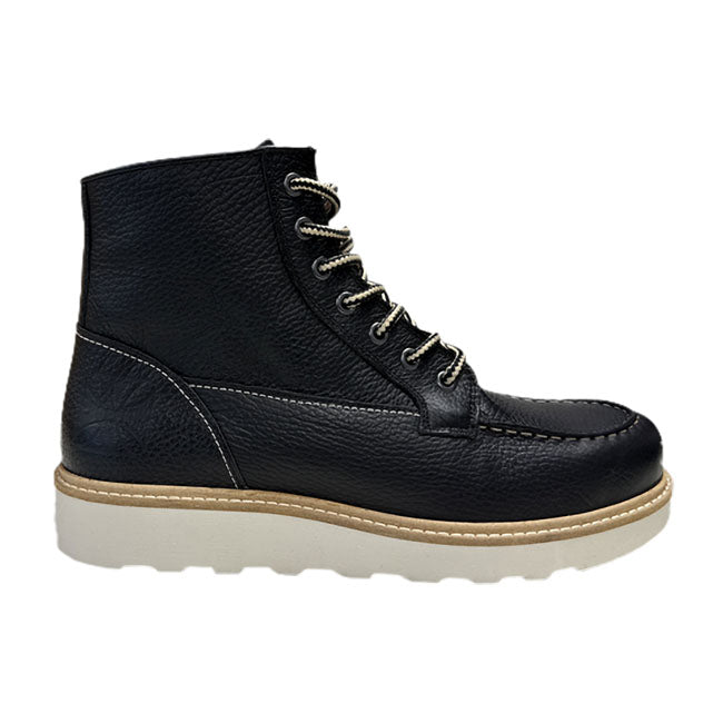 Handcrafted by skilled artisans in Felguiras; the "shoe capital" of Portugal; these WCC Rigid leather boots are the best done by WCC so far and making them an everyday''s favourite. It starts with the selection of first class materials and then the construction of the boots by a highly skilled workforce who are trained by doing through generations. Try them yourself; You will not be disappointed. Please treat them with a protective spray before use.  Upper is made of 100% leather Sole is made of natural r