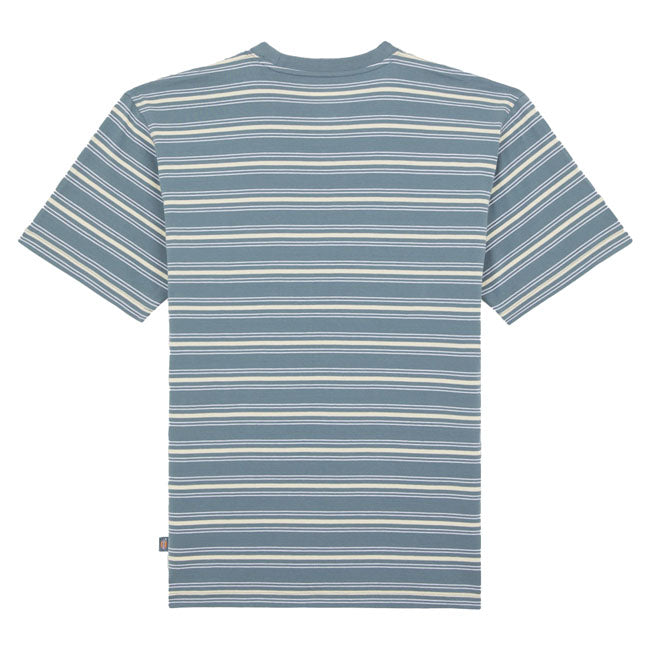The Lewistown Stripe SS Tee is a relaxed fit striped T-shirt for men. Made with a 200GSM yarn-dyed striped cotton featuring small iconic Dickies logo on the left chest as well as woven Dickies label in the side seam. A relaxed and timeless striped T for everyday wear.Materials: 100% COTTON; 180 GSM.