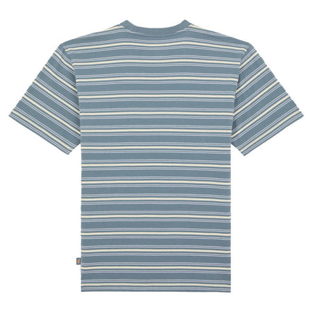 The Lewistown Stripe SS Tee is a relaxed fit striped T-shirt for men. Made with a 200GSM yarn-dyed striped cotton featuring small iconic Dickies logo on the left chest as well as woven Dickies label in the side seam. A relaxed and timeless striped T for everyday wear.Materials: 100% COTTON; 180 GSM.