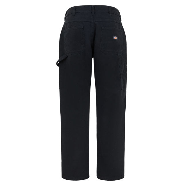 The Dickies Canvas carpenter lightweight is an 8.1oz carpenter pant with authentic Dickies detail and fabrication. This loose-fitting pant is rooted in workwear with carpenter details like hammer loop; ruler pocket; and tonal stitching with iconic woven Dickies label on the back pocket. A lightweight workwear inspired pant built for comfort and movement. Loose fit 100% cotton