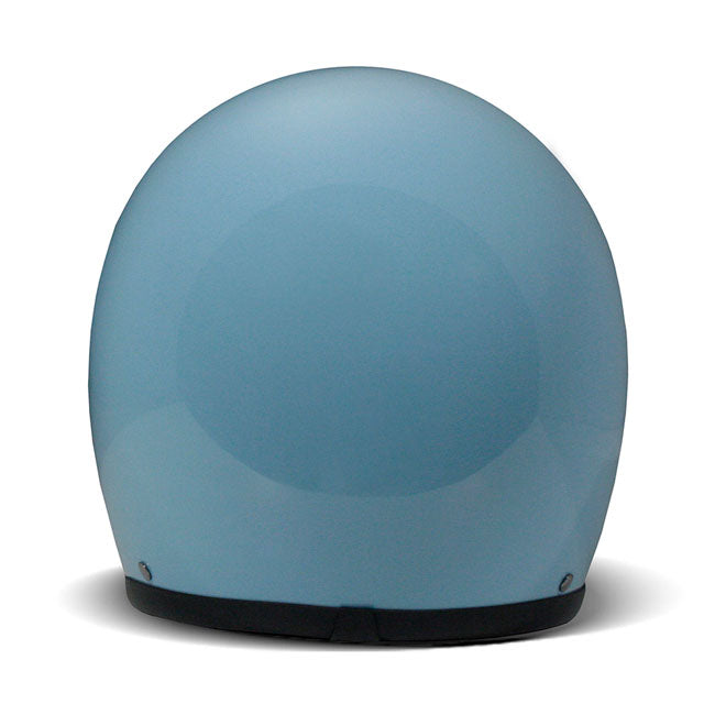 DMD Retro Helm Lichtblauw ECE 22 06 Fiberglass Schaal Bluetooth Klaar Met Wasbare Voering