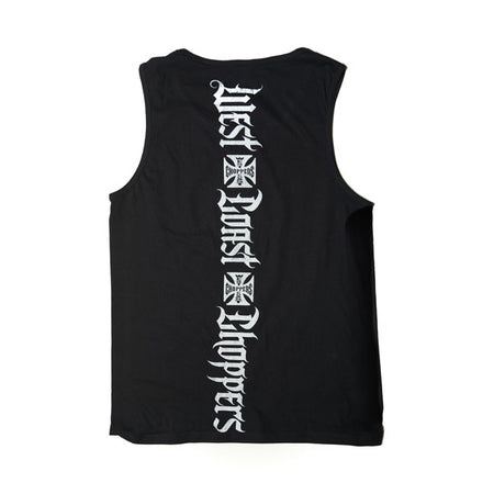 The Classic tank top of WCC made from 100% cotton; features the WCC logo at the front and a big vertical WCC scrip at the back. Join the WCC family; wear the power; embrace the edge and ride with us.