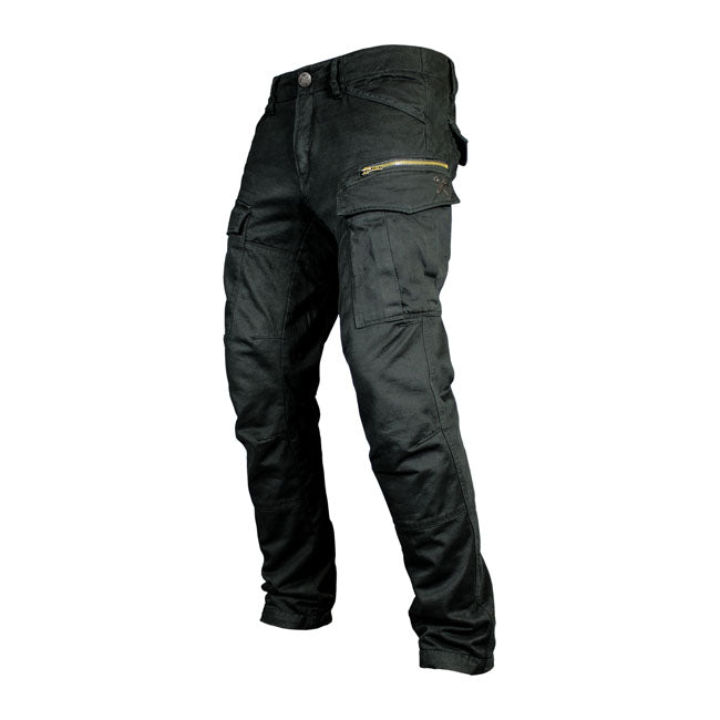 John Doe Stroker Cargo XTM Broek Zwart Met XTM Fiberr Voering Knie En Heupprotectors