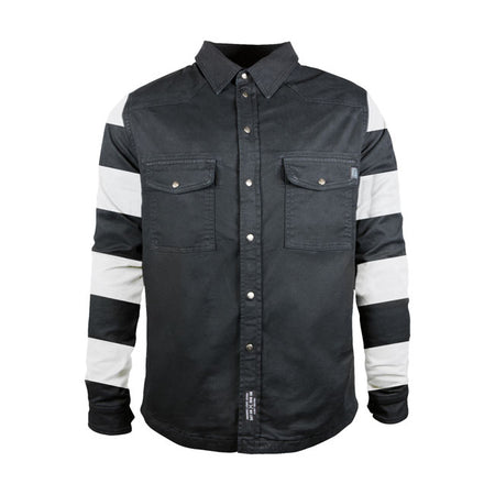 Perfect for that urban streetwear look; Motoshirt XTMr is probably the most comfortable thing you can wear that is AAA certified. The lining in the XTM-Fiberr together with shoulder; elbow and back protectors make this possible. Motoshirt XTMr has two breast pockets with press studs as well as two inside pockets; one with a zipper and one with Velcro. The cuffs are adjustable to two widths using two press studs. The stretch fabric used gives you an extremely comfortable wearing experience with ventilation t