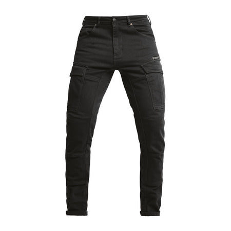 The John Doe Defender cargo pants are part of the monolayer collection and therefore also AAA-certified. This means that the Defender does exactly what its name promises. It defends you on the motorcycle thanks to the highest possible CE protection. The specially developed XTM fiber turns a pair of classic cargo pants into a pair of robust; abrasion-resistant and crash-proof motorcycle pants that remain extremely light thanks to a single layer of fabric. The XTM knee and hip protectors are not only removabl