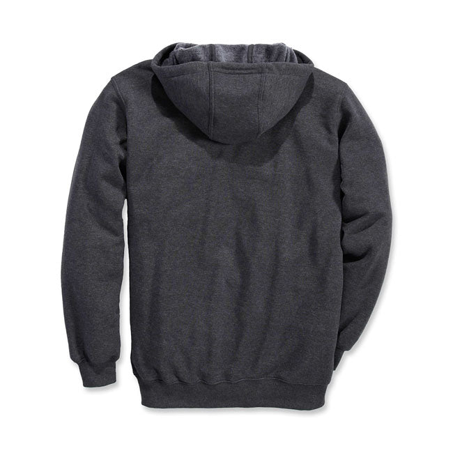 The Carhartt Signature logo hoodie offers comfort and warmth at work; on the weekend or a chilly day. The midweight cotton blend offers everyday versatility. It features a three-piece hood with drawstring fastening; two large side pockets; elasticated knit cuffs; elastane reinforced waistband and the Carhartt logo on the chest. Loose fit for a comfortable fit; allows for maximum freedom of movement. Order one size smaller if you prefer a tighter fit. Loose Fit Attached three-piece hood with adjustable dra