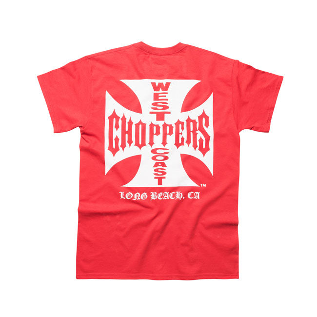 This isn''t just a t-shirt; it''s a piece of history. The WCC OG Classic t-shirt pays homage to the rebellious spirit of West Coast Choppers. Made from 100% premium cotton; it offers a comfortable fit that''s perfect for everyday wear. The iconic OG Cross logo is emblazoned across the chest and in large on the back with Long Beach; letting everyone know you''re not here to follow the rules; you''re here to make your own. Whether you''re on the road or off; this t-shirt is a must-have for any true rider.