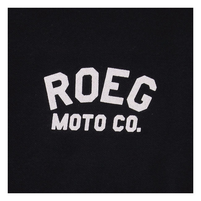 Roeg Shawn Sweatshirt Zwart 70 Procent Katoen 30 Procent Polyester Met Zakken Met Rits Casual Dagelijks Draagbaar