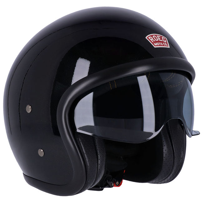 The perfect helmet for the urban commuter. We like to think of the Sundown as the Swiss Army Knife of the collection; a convenient lightweight multi-tool that's ready for anything. Wear it as an open-face when the weather is nice; and the moment you speed up; simply flip down the internal visor.It works for rain too; pull the visor and hey presto; ride in comfort! The helmet is made of `RQ LIGHT' fiberglass shell with a multi-density EPS liner and in two ergonomic shell sizes. Features a quick release micro