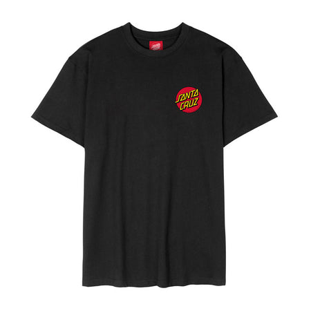 Roll up and stand out in the latest t-shirts and apparel from Santa Cruz Skateboards. The Classic Dot Chest t-shirt features small front and large back Santa Cruz Classic Dot logo prints in soft hand ink. Santa Cruz has been manufacturing the best skateboards and apparel since 1973. Innovative skateboards and artwork from the beginning ''til the end.