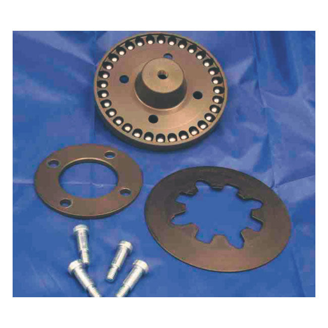 With a rigid 25 tooth motor sprocket. This kit comes with the proven BDL Ball Bearing Lock-up clutch for no clutch-slip action. The BDL solution in primary chain drive technology.   Note: See 518938 for the identical kit equipped with BDL''s patented 25 tooth compensator motor sprocket.