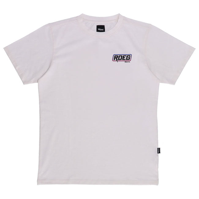 The Roeg t-shirt is a perfect blend of comfort and versatility. Made with a softer fabric combining 95% cotton and 5% Lycra; it's designed for a stretchy; lightweight feel that's easy to wear all day. Durable without being heavy and tailored without feeling restrictive; this t-shirt offers a classic fit that works anywhere. Featuring a signature printed logo; it's a timeless piece built for whatever the day brings. Comfortable; reliable; and effortlessly cool. Whatever you ride; ride Roeg.