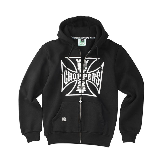 WCC OG Logo Zip Hoodie Zwart 330g Comfort Fit