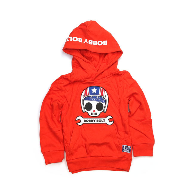 Bobby Bolt; born to be bold! Adventurous; streetwise; rebel; brave; naughty. For the coolest little humans we have the USA hoodie made from soft 100% organic french terry cotton fabric for ultimate daily comfort. Be bold be brave!