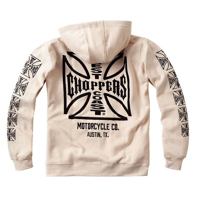 The Dominator Hoody from West Coast Choppers isn't just streetwear; it's a statement. Made from heavyweight cotton blend; this hoody is warm; tough; and ready to roll wherever the road takes you. Fully embroidered OG Cross logos blaze across the chest; back; and sleeves; no shortcuts; no compromises. This is next-level chopper gear for those who live fast; ride hard; and don't do subtle. From the streets to the garage; the Dominator has your back; literally.