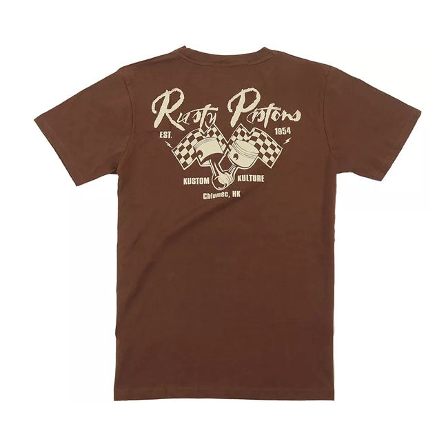 Do you love the smell of gasoline? Do you like old good carburetors? Listen to the old times music; live in the style of the culture of the first half of the 20th century and want to wear just like these crazy goodfellas and gals want to vary and wear "different" clothing. Welcome to Rusty Pistons! This t-shirt is made of 100% selected cotton and has a fashionable tapered cut that flatters your figure and a round ribbed neckline that feels smooth on your skin. The t-shirt features a print on the chest of a 