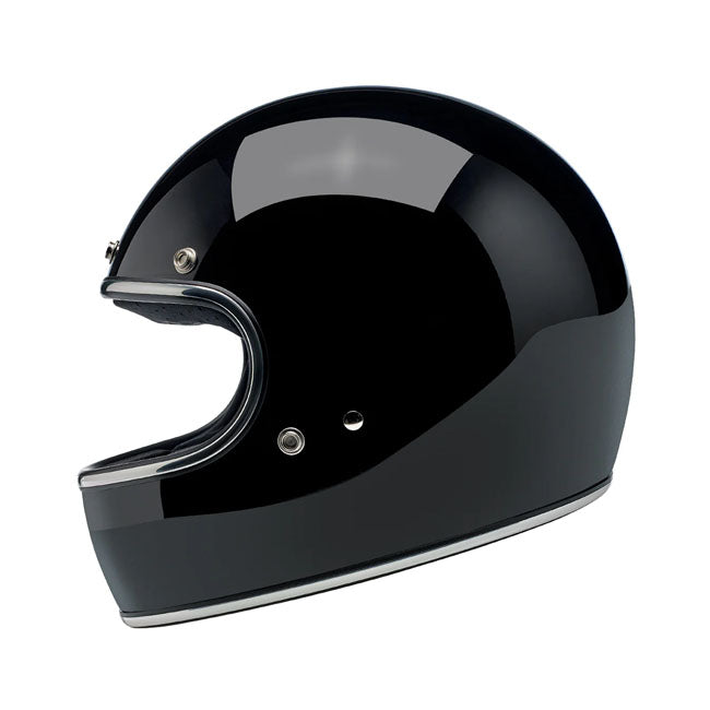 Biltwell Gringo Helm Glanszwart Met ECE R22.06 en DOT Veiligheidsnormen Voor Retro Motorsport