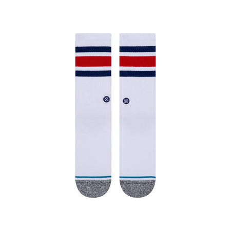 Stance is an American sock brand that has taken the sock concept to a completely new level. With their expressive prints and designs they live up to their slogan ''The Uncommon Thread'' all too well. A classic sock height that hits the mid-point of your lower leg. Features moderate cushioning throughout the sock for a secure fit with enhanced impact protection; combed cotton blend; deep heel pockets complement your arch with that feel-good fit and seamless toe closure for an anti-friction finish your feet w