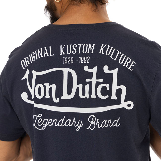 Von Dutch Eye T Shirt Navy Honderd Procent Katoen Klassieke Amerikaanse Motorcultuur
