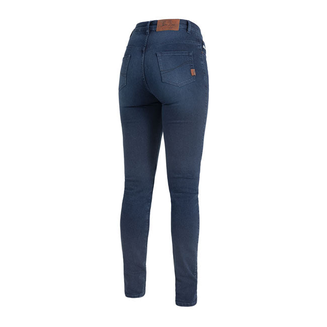 John Doe Ruby Monolayer Dames Jeans Donkerblauw Met Knie En Heup Beschermers AA Gecertificeerd