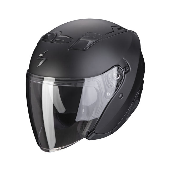 The EXO-230 helmet is perfect jet helmet for everyday use. The light helmet with its comfortable fit; combines modern design with safety and the best quality finish.  This helmet features a Pinlock ready shield and a chinstrap with micrometric buckle. The KwikwickT liner offers the best comfort; even on hot days and is washable and removable. Gentle on the skin and quick drying. The helmet is ECE R22.06 certified.