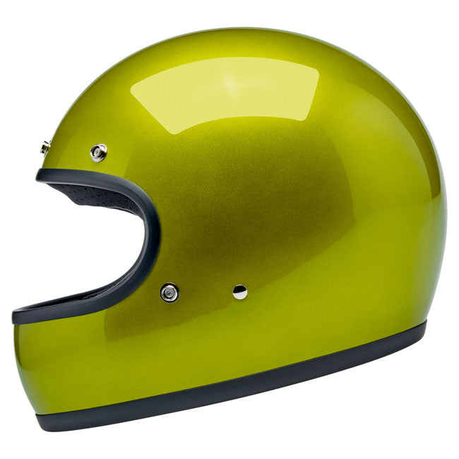 Biltwell Gringo Motorhelm Metallic Lime ECE R22.06 DOT Gecertificeerd ABS Lichtgewicht