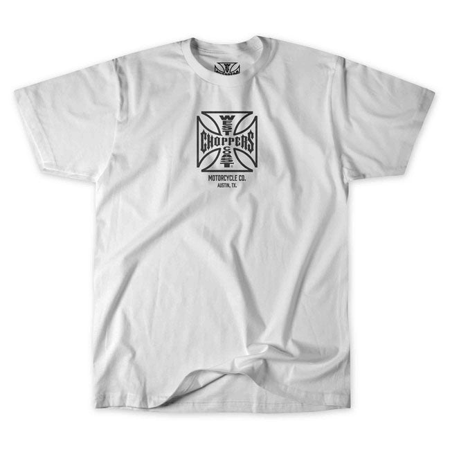TBWhatever with an ATX twist. This West Coast Choppers t-shirt keeps it clean; classic; and unapologetically bold. The t-shirt is crafted from the finest cotton available; delivering a smooth; premium feel that's built for everyday wear. Front and back is the iconic OG Cross ATX logo in black; a nod to the roots; the attitude; and the no-compromise lifestyle that defines West Coast Choppers. With a comfort cut that fits just right this is more than just a shirt; it's a statement.