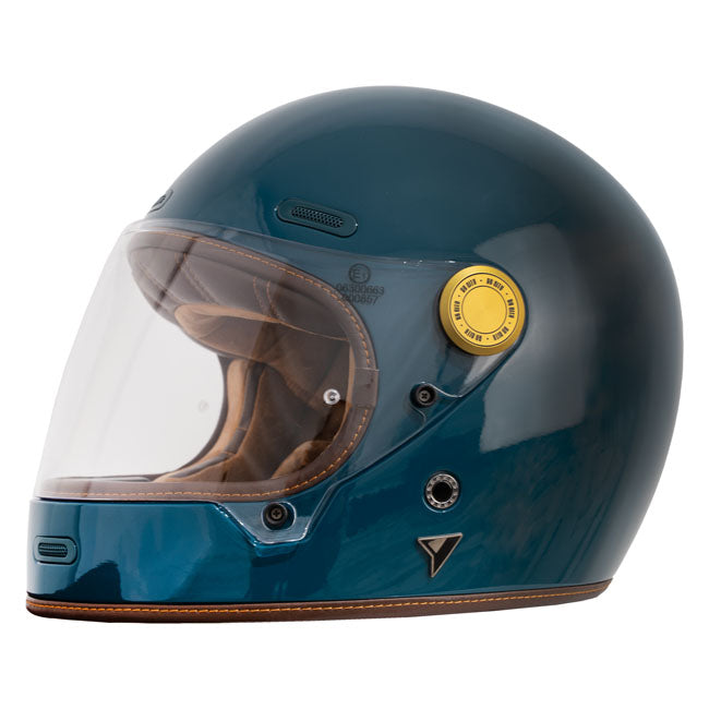 By City Roadster III Helm Blauw Glasvezel Schaal Lichtgewicht Antifog Vizier Bluetooth Klaar ECE 22.06