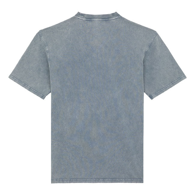 The Plentywood Tee SS is a regular fit short sleeved T-shirt. Our classic crewneck tee; featuring small; tonal Dickies logo print on the left chest. Made with 100% BCI certified cotton with a double-dyed acid wash treatment. An authentic staple designed to be comfortable and durable. Materials: JERSEY; 100% BCI COTTON; 180 GSM.