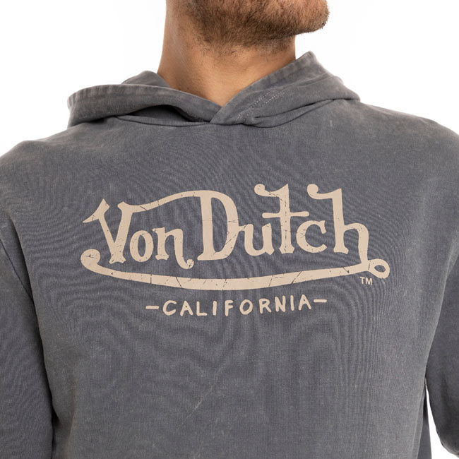 Von Dutch Jeugd Hoodie Antraciet Zestig Procent Katoen En Veertig Procent Polyester Streetwear Voor Jongeren Unisex