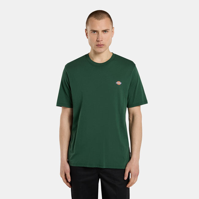 Dickies Mapleton T Shirt Regular Fit Korte Mouwen Zacht Katoen Jersey Dennennaald Groen Met Klein Dickies Logo Op Borst