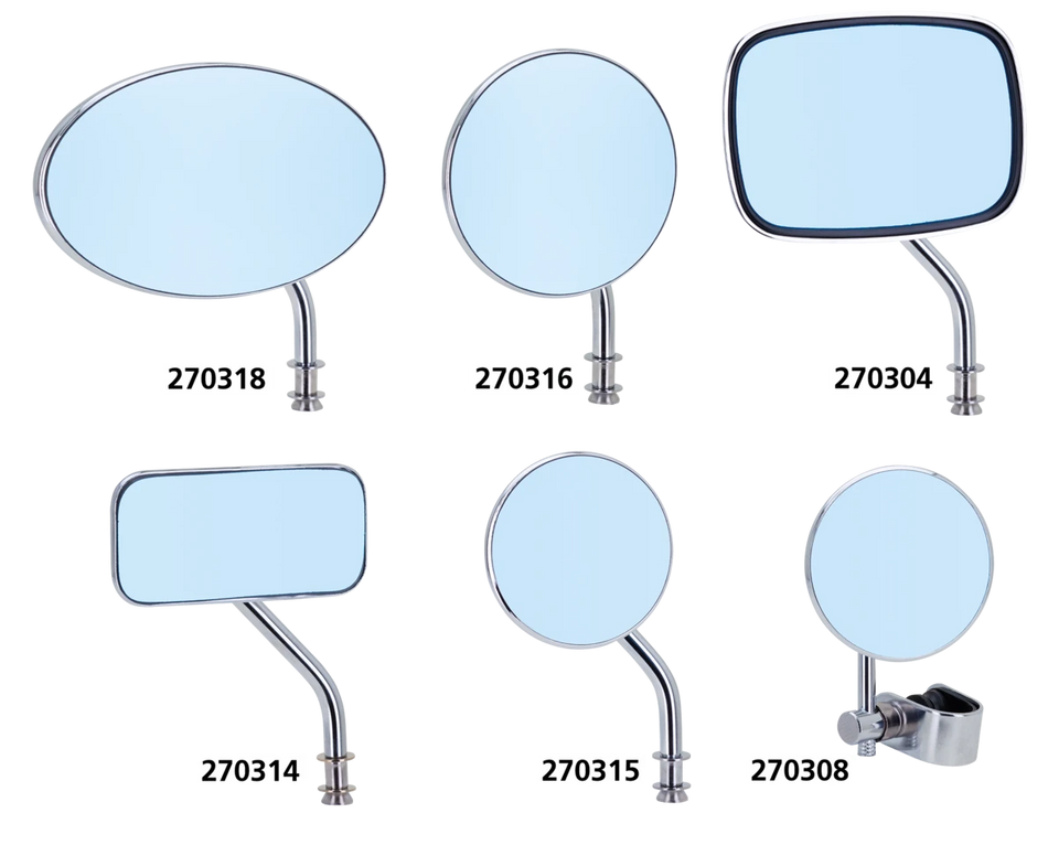 "RETRO BLUES" BLUE GLASS MIRRORS