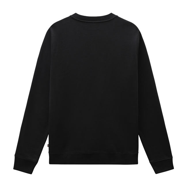 The Dickies Oakport Sweatshirt is a classic regular fit crewneck; featuring the iconic Dickies woven label on the chest; and finished with stitched hems. Made withpoly-cotton brushed fleece for its durable; wrinkle and shrink resistant properties. A relaxed piece made for comfort and durability. Brushed fleece 60% BCI cotton / 40% polyester 350 GSM