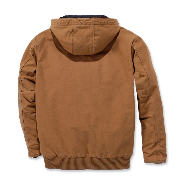 An update to one of the most popular active jackets; the J130; this jacket was designed using feedback from the Carhartt Crew. Every detail; from the hood draw cords; with cord locks to the updated zipper design for smoother use and added durability; was feedback from hardworking people who wear our gear day-in and day-out. This jacket is made with heavyweight cotton duck and lined with lightweight 3MT ThinsulateT-insulation for exceptional warmth. Loose Fit Wind FighterT - Wind resistant Attached three-