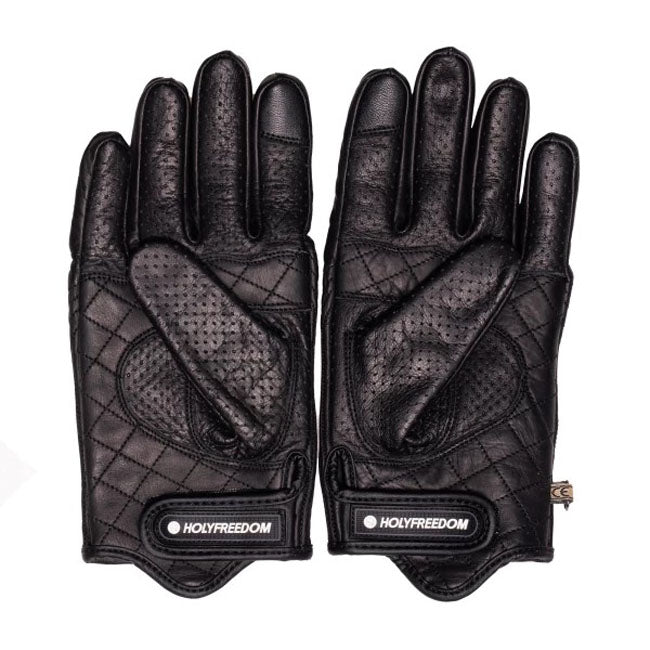 Holy Freedom Gereedschapshandschoenen Geel Met Antislijtage Rundleer Palm Touchscreen CE EN 13594
